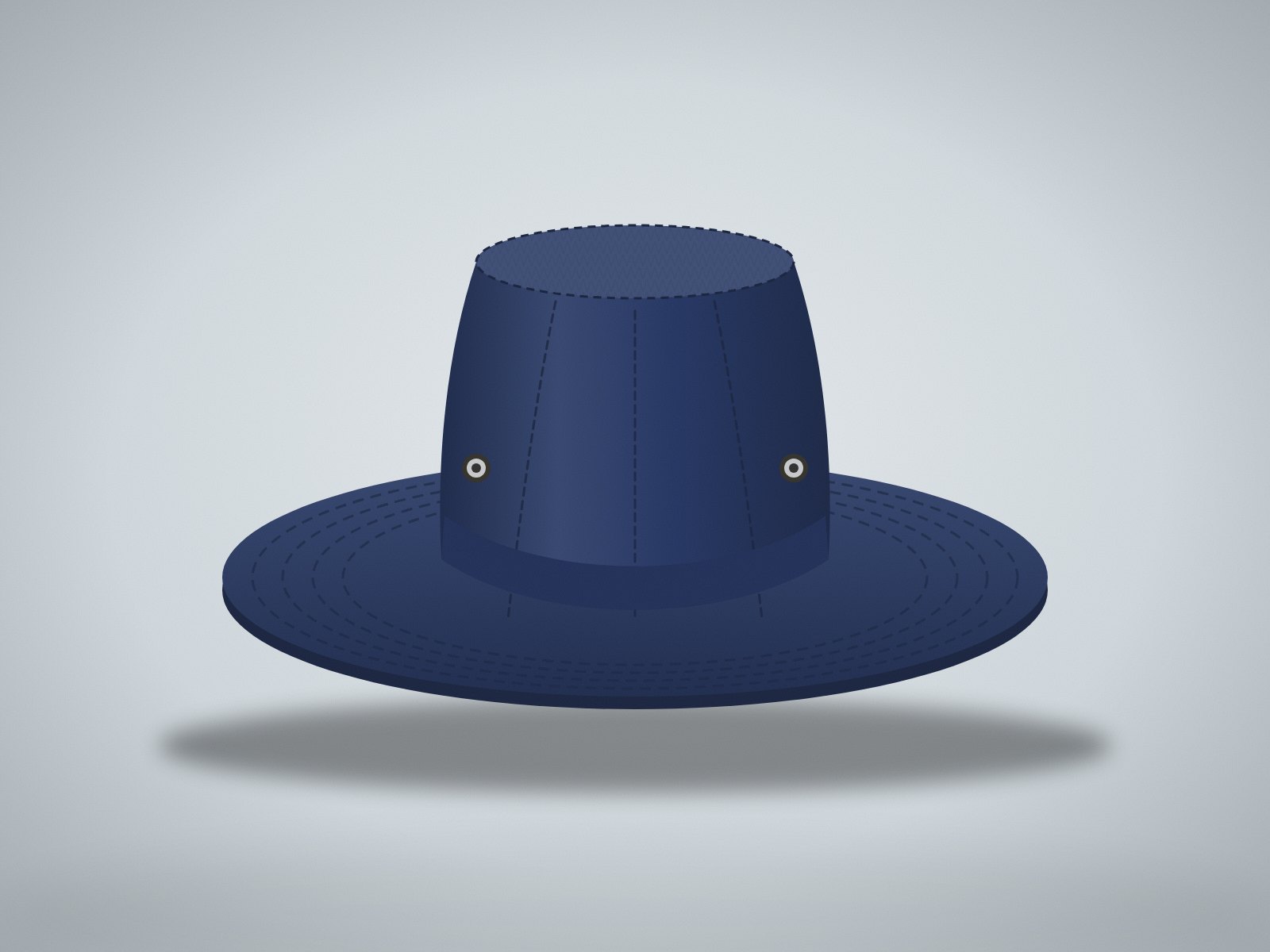 Navy bucket hat